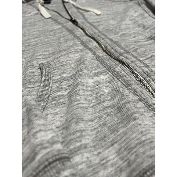 Eddie Bauer Full Zip Hoodie Sweatshirt Size XS Gray Athleisure Preppy Loungewear - Picture 6 of 13